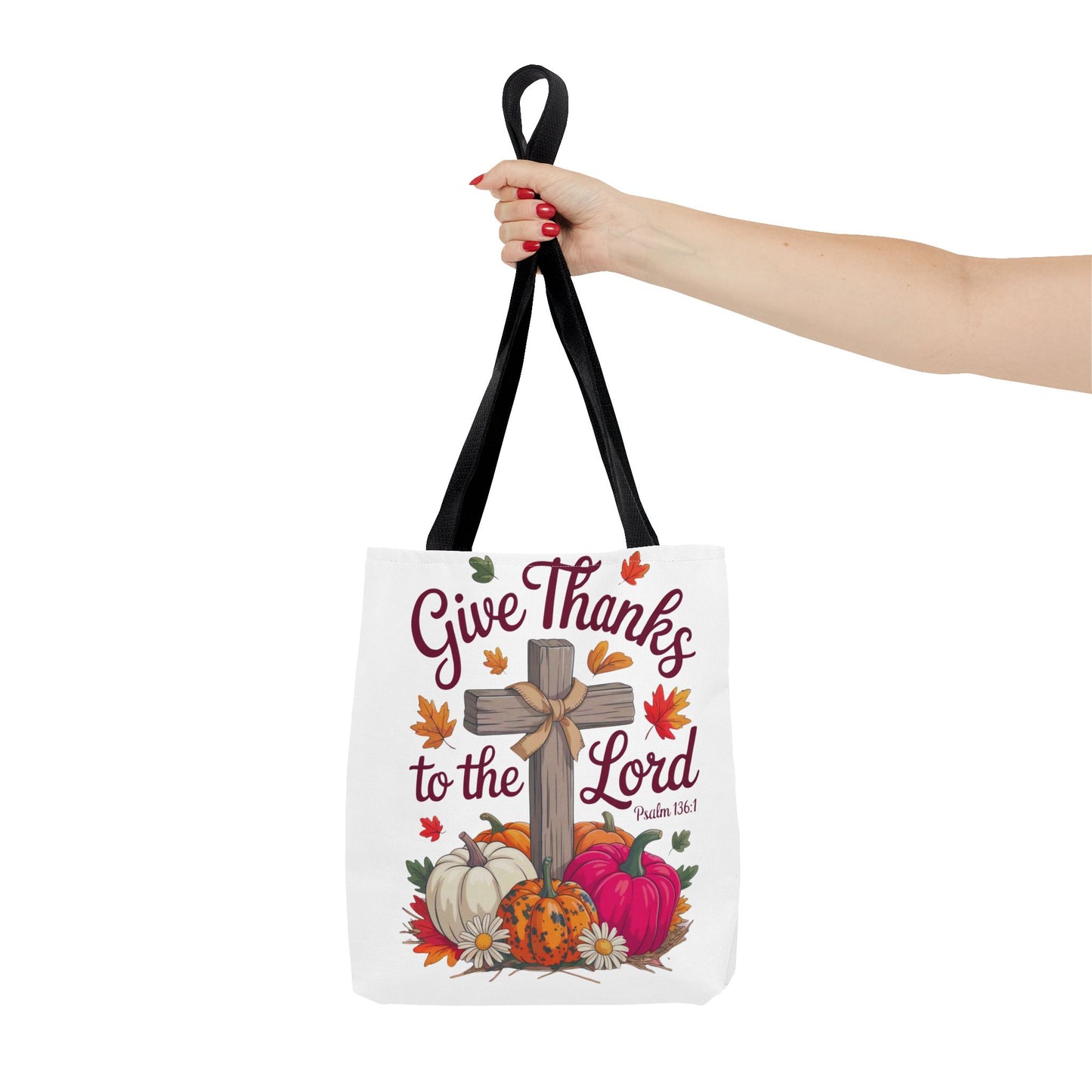 Psalm 136:1 Tote Bag