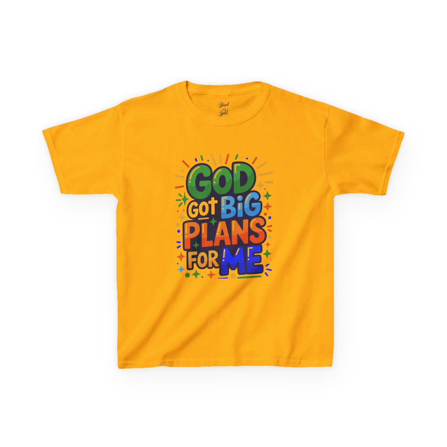 Kids Tee - 'God got big plans for me' Inspirational Christian Shirt