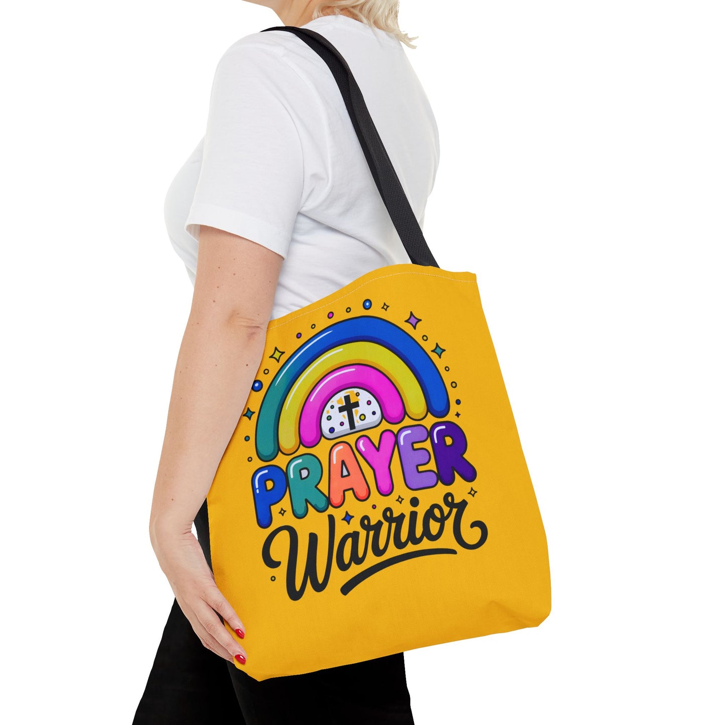 Prayer Warrior Tote Bag - Christian Religious Faith Spiritual Gift