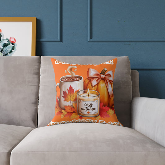 Square Pillow - Just a Girl Who Loves Fall