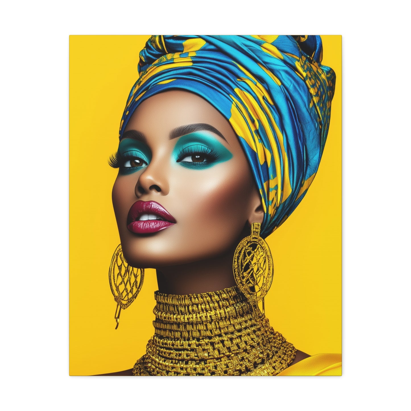 Canvas Art - The Power of African Elegance