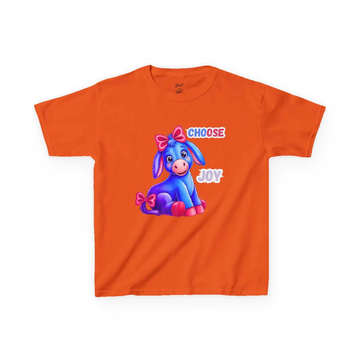 Kids Tee - CHOOSE JOY - Inspirational Quote Shirt for Children