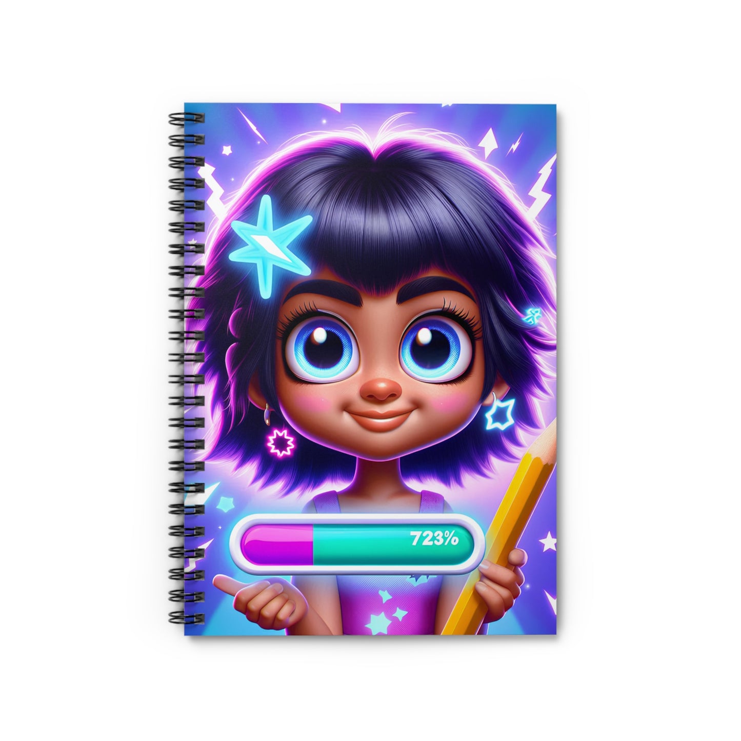 Spiral Notebook - Loading Genius Mode Ruled Line Journal