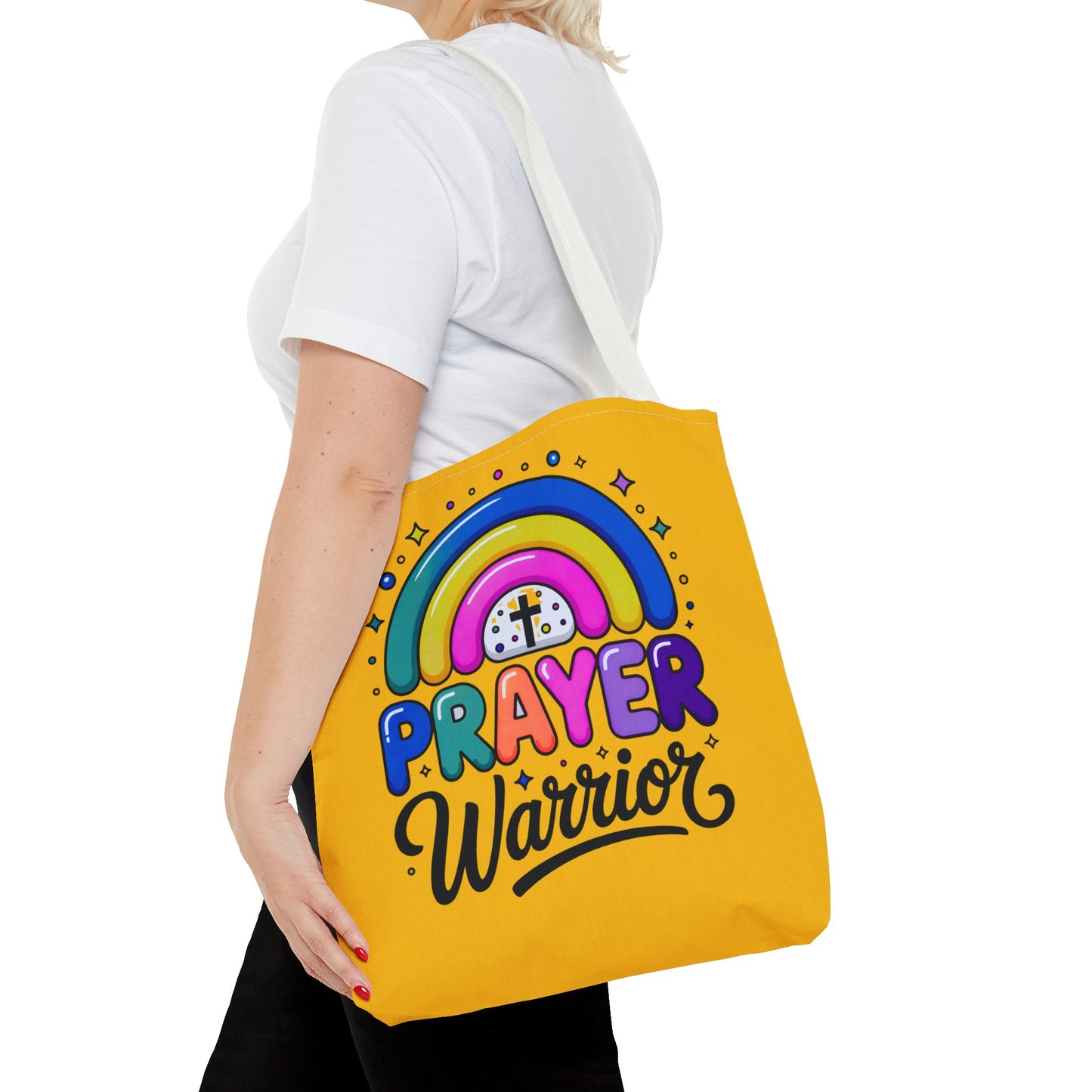 Prayer Warrior Tote Bag - Christian Religious Faith Spiritual Gift