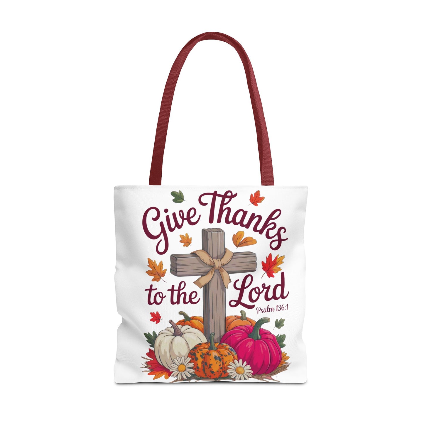 Psalm 136:1 Tote Bag