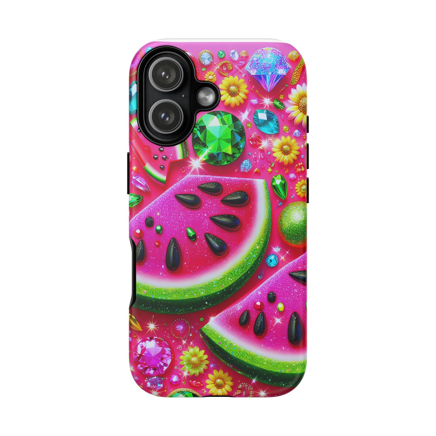Phone Cases - Glam Melon Sparkle Tough Cases for a Stylish Look