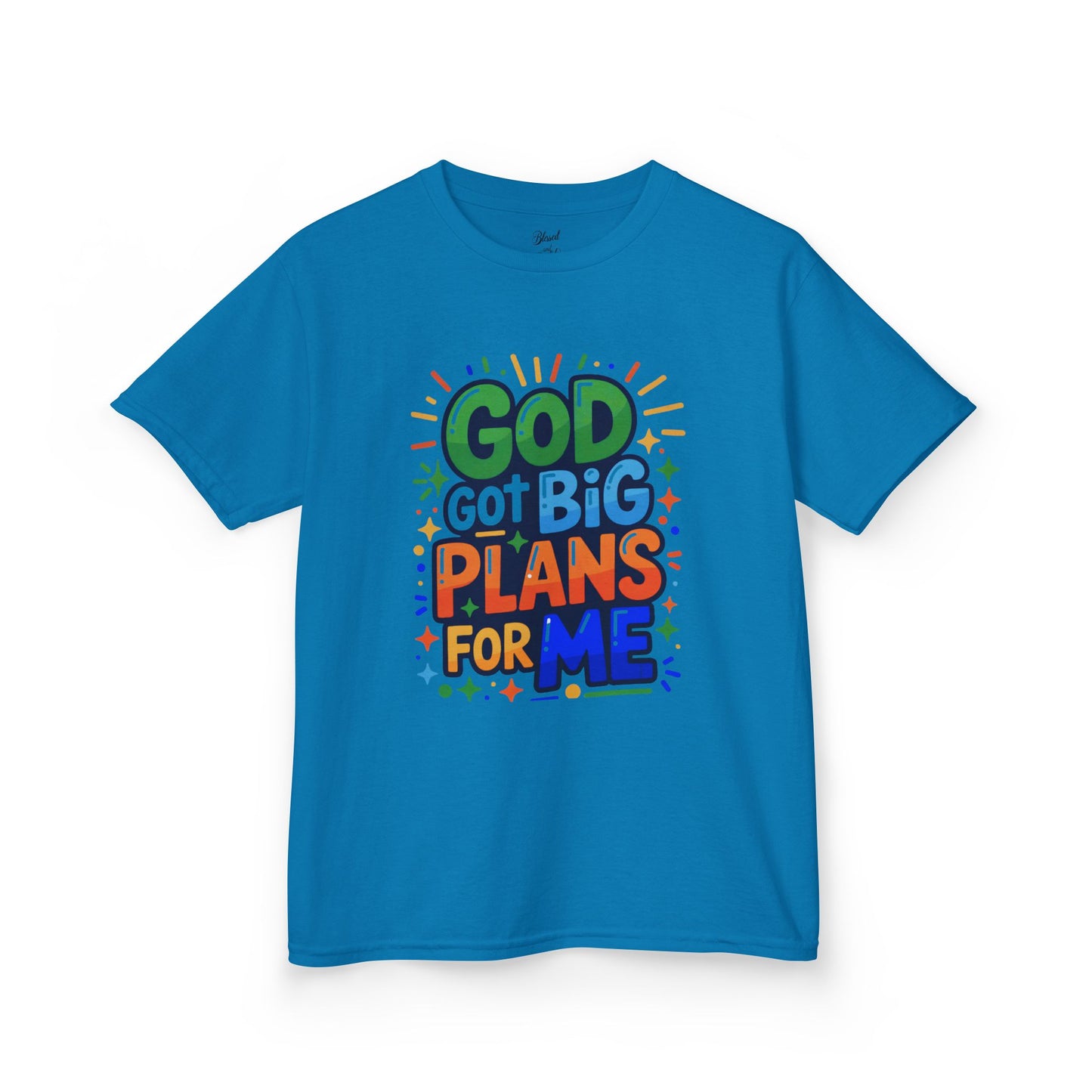 Kids Tee - 'God got big plans for me' Inspirational Christian Shirt