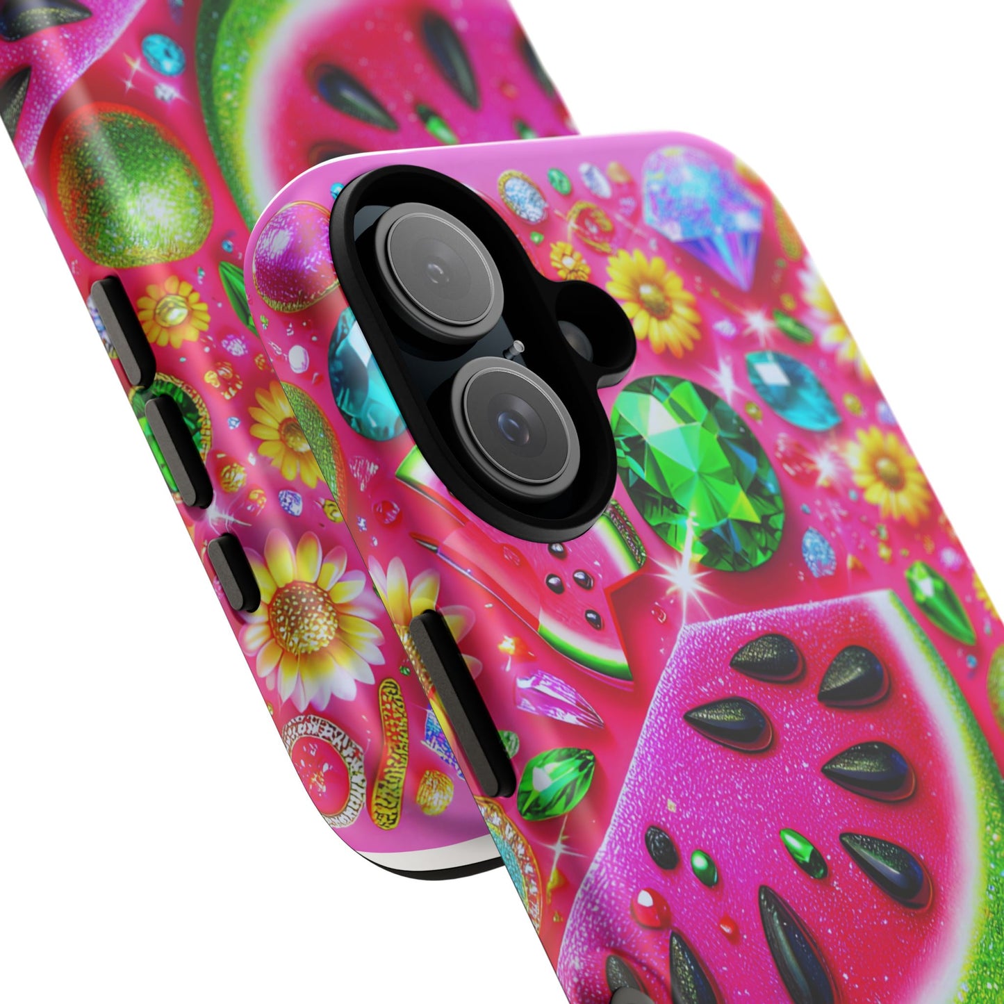 Phone Cases - Glam Melon Sparkle Tough Cases for a Stylish Look