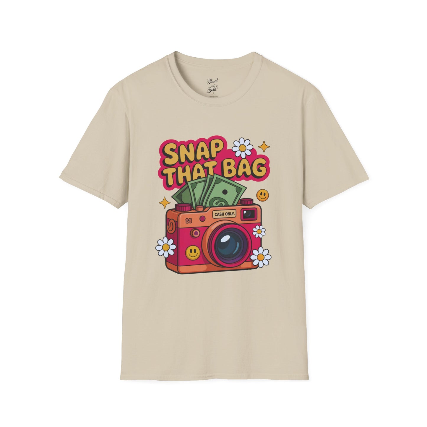 Unisex T-Shirt Snap That Bag Design