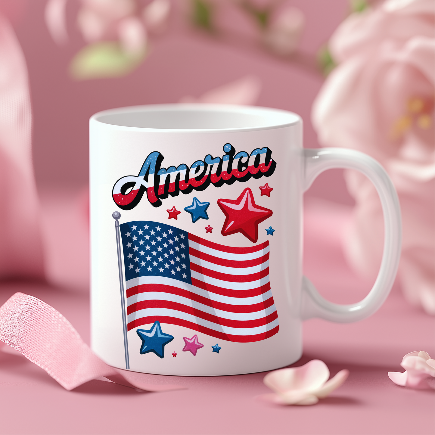 Mug America Patriotic Ceramic