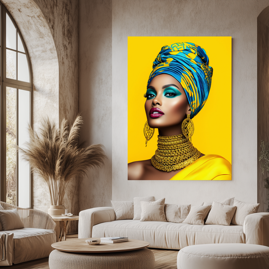 Canvas Art - The Power of African Elegance
