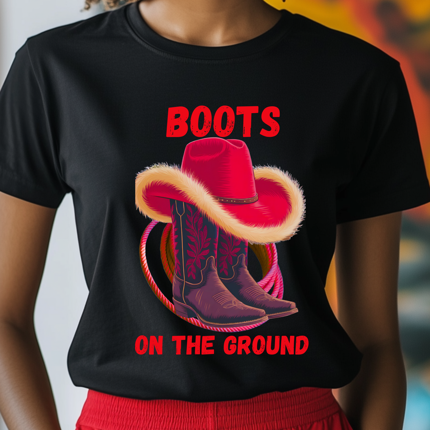 Unisex T-Shirt - BOOTS ON THE GROUND Design