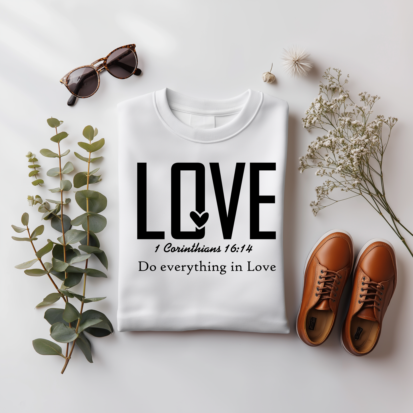 Crewneck Sweatshirt LOVE Design