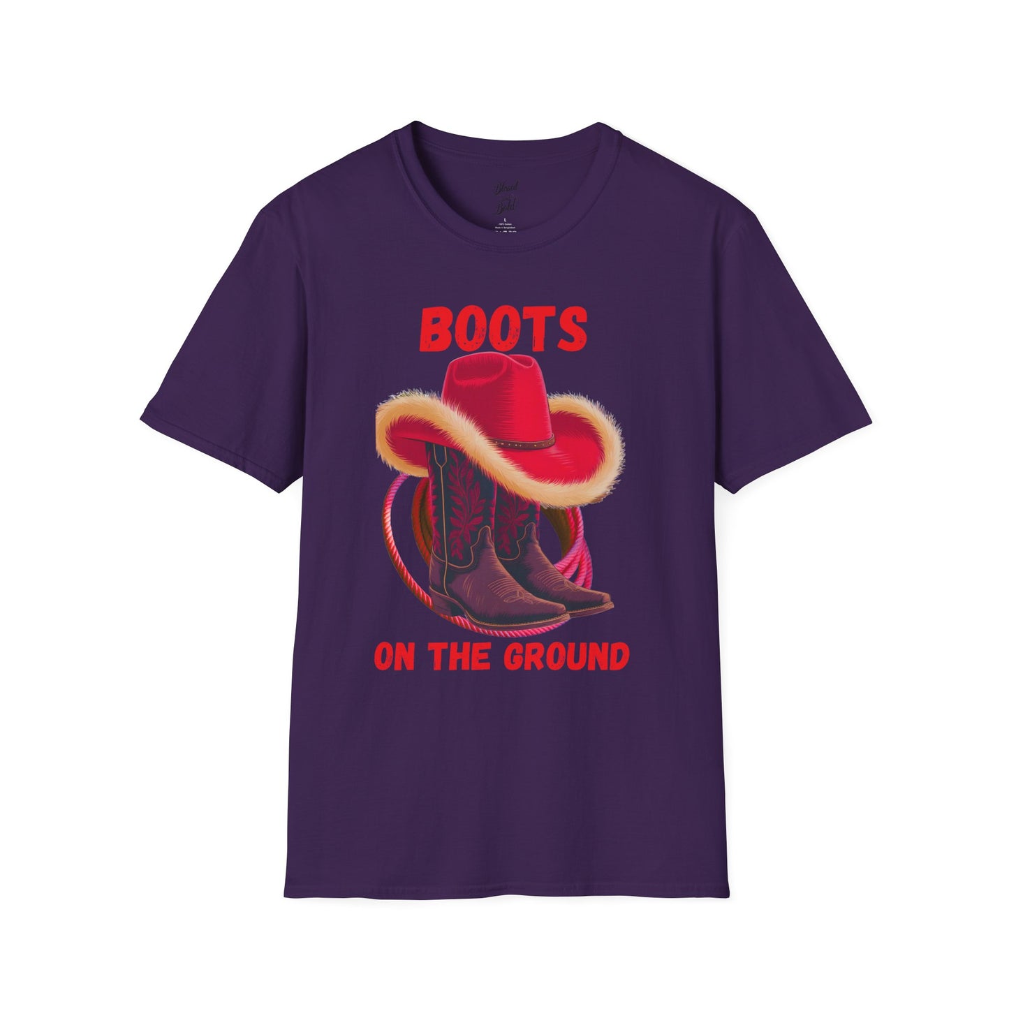 Unisex T-Shirt - BOOTS ON THE GROUND Design