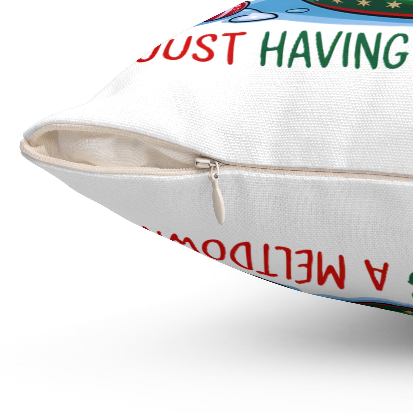 Square Pillow Cozy Winter Vibes