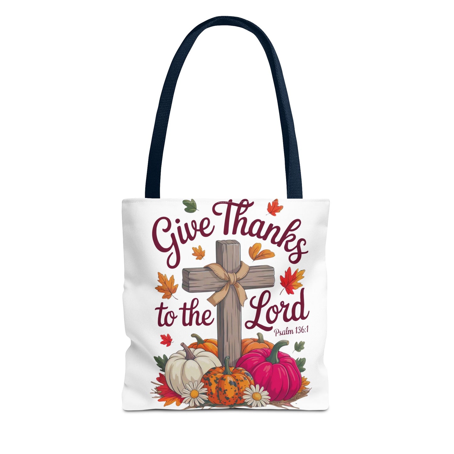 Psalm 136:1 Tote Bag