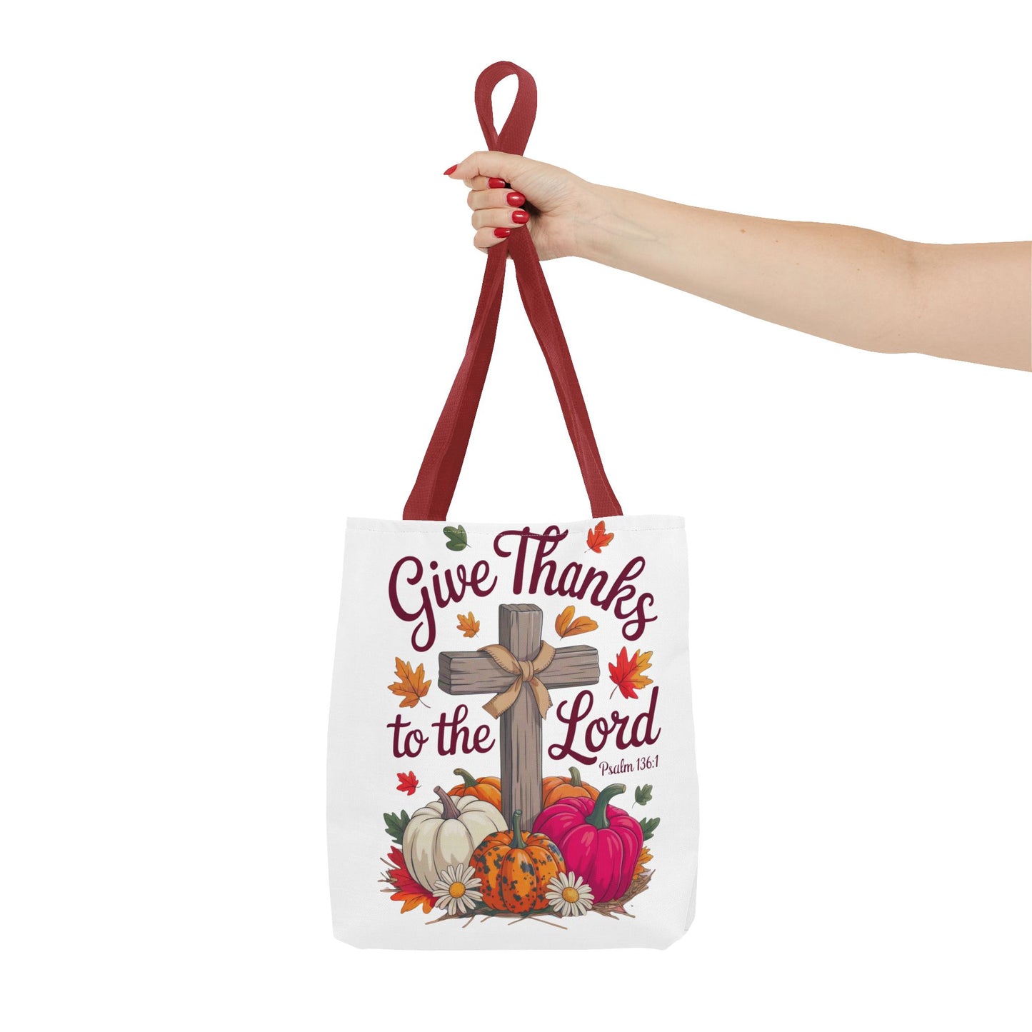 Psalm 136:1 Tote Bag