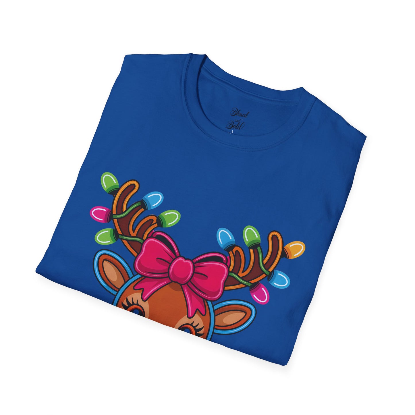 Christmas Jingle Glow Reindeer T-Shirt