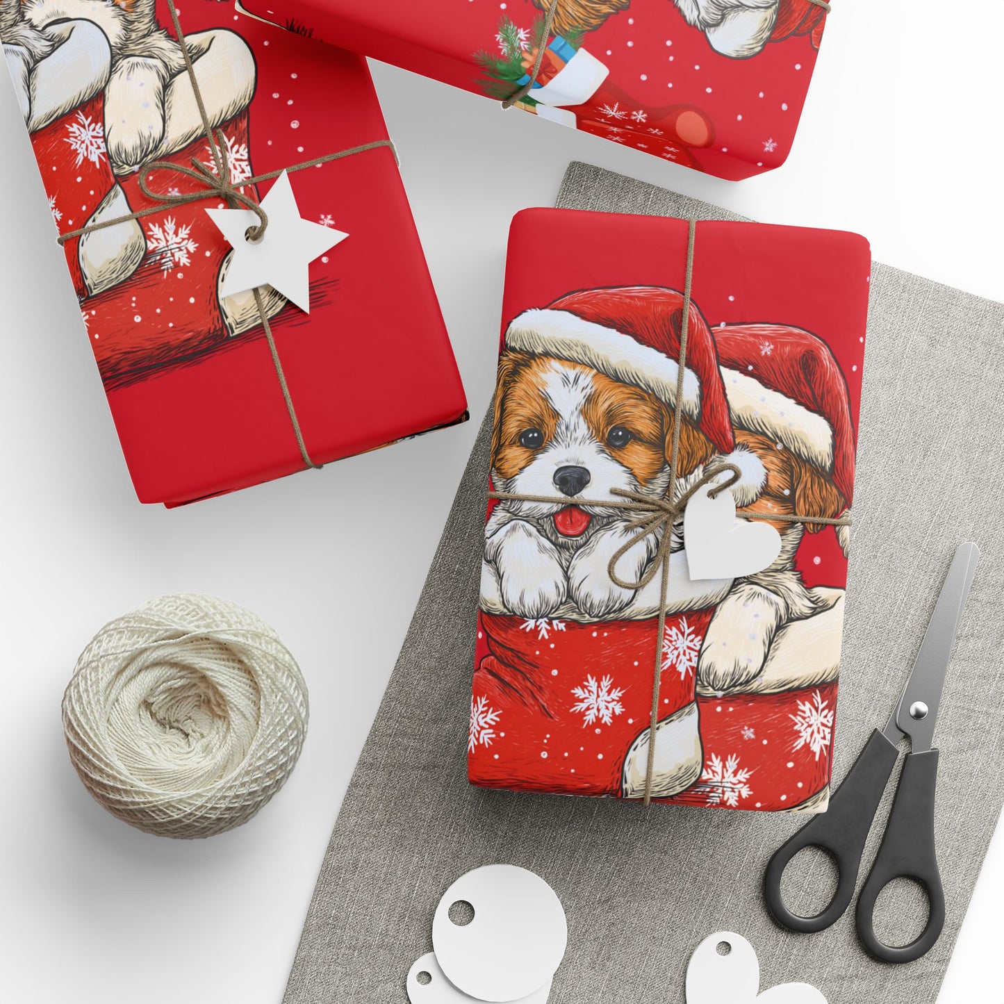 Wrapping Papers - Stocking Full of Puppy Love