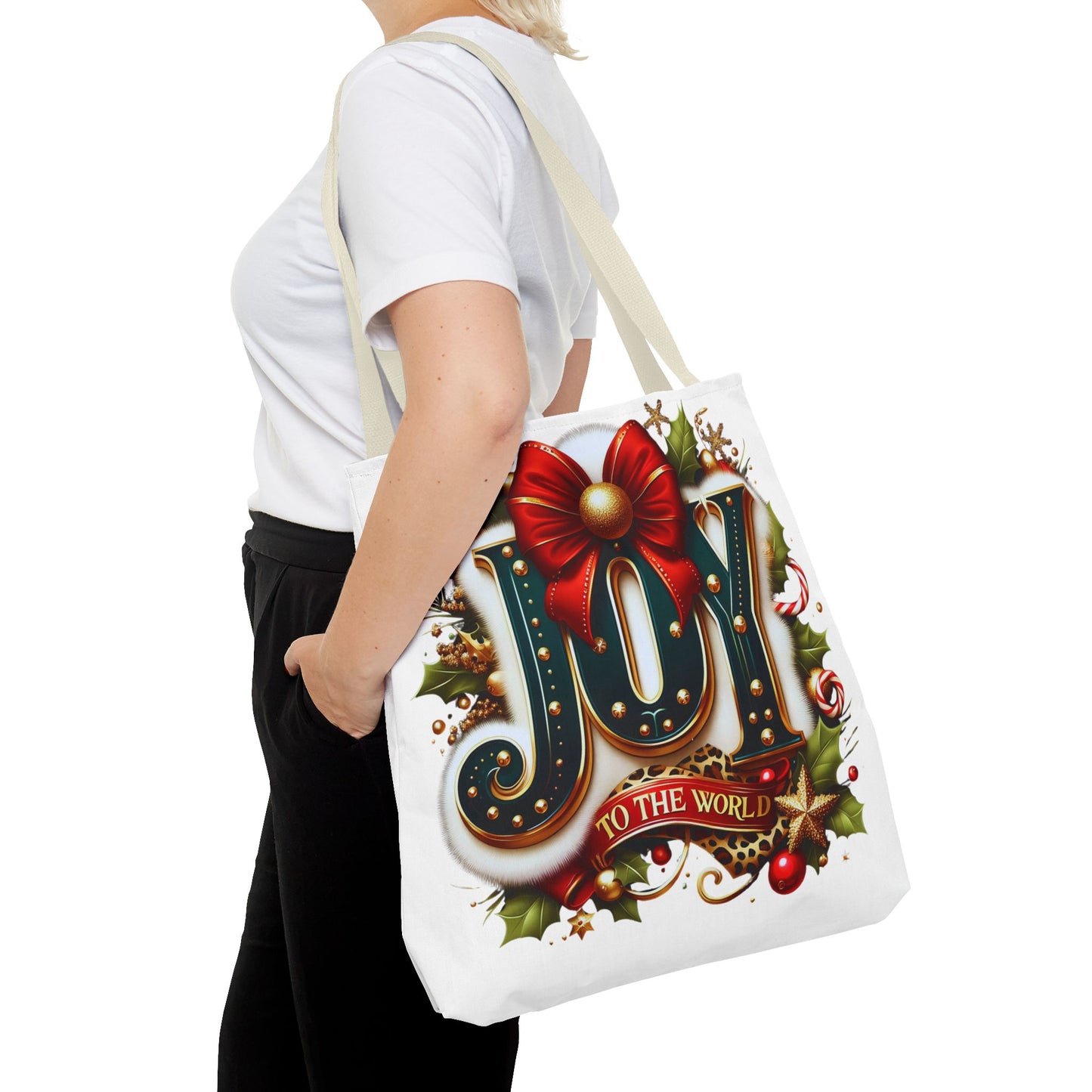Tote Bag - Joy to the World Holiday Carryall