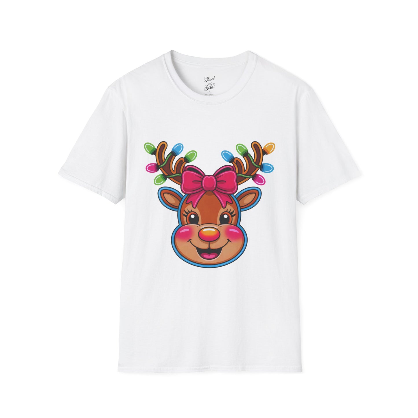 Christmas Jingle Glow Reindeer T-Shirt