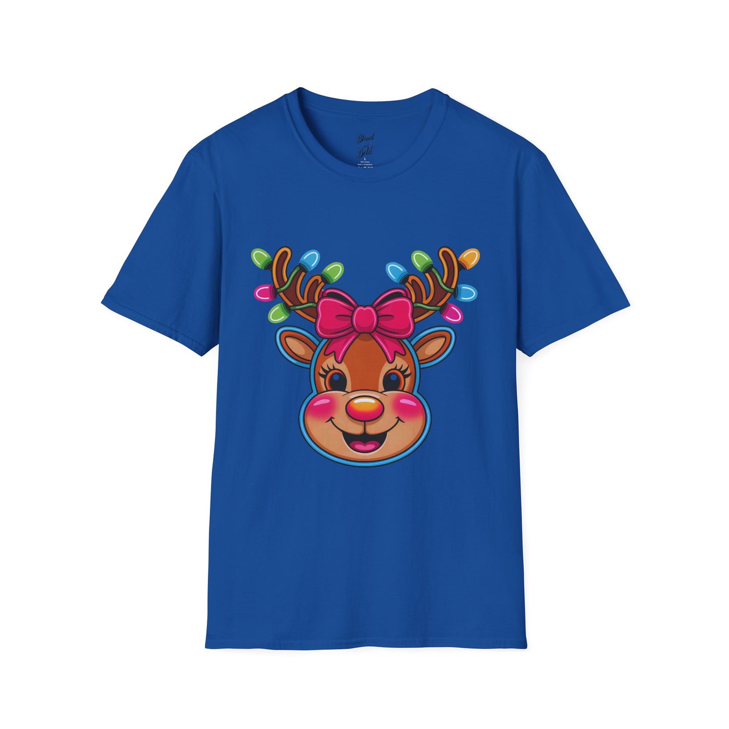 Christmas Jingle Glow Reindeer T-Shirt