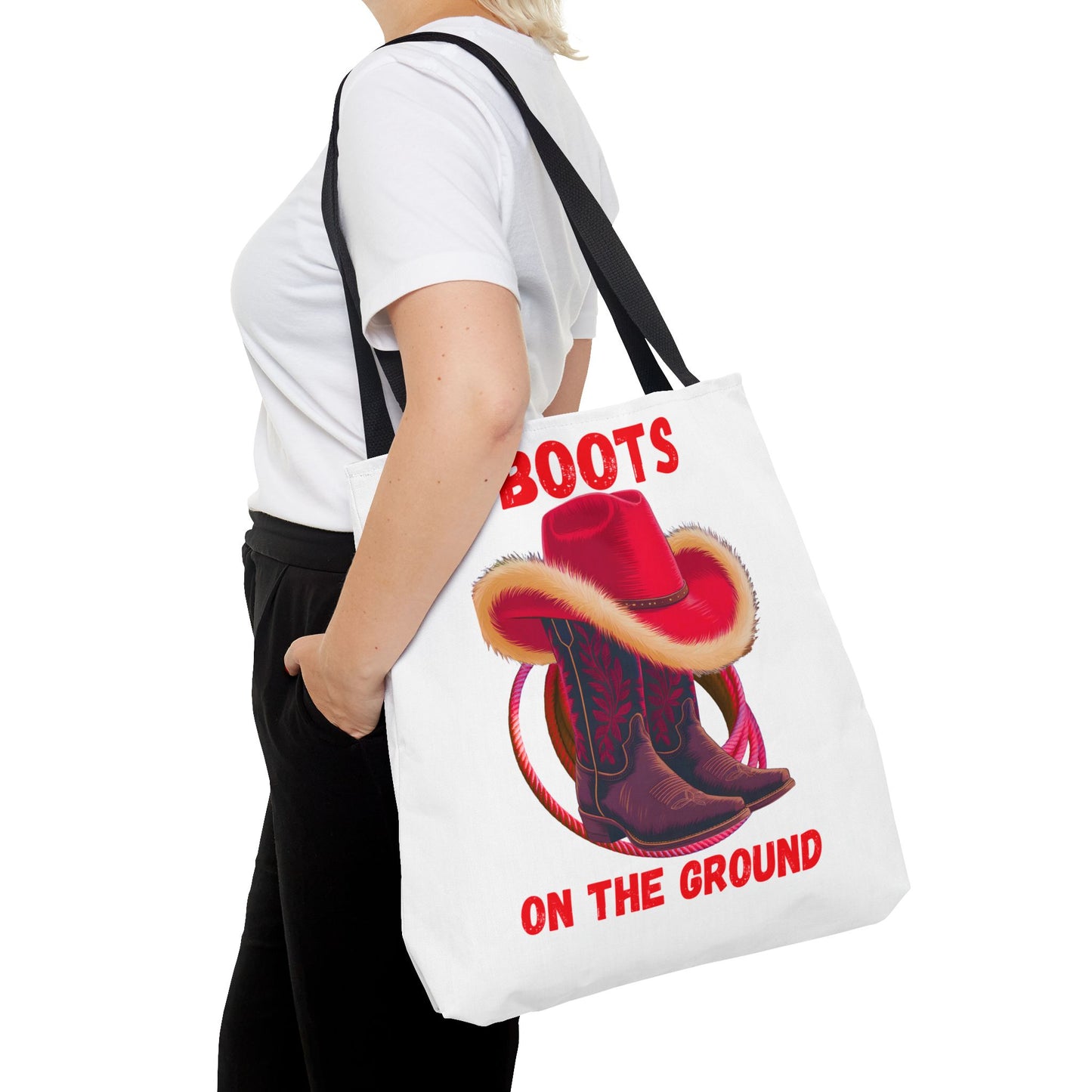 Boots on the Ground Tote Bag