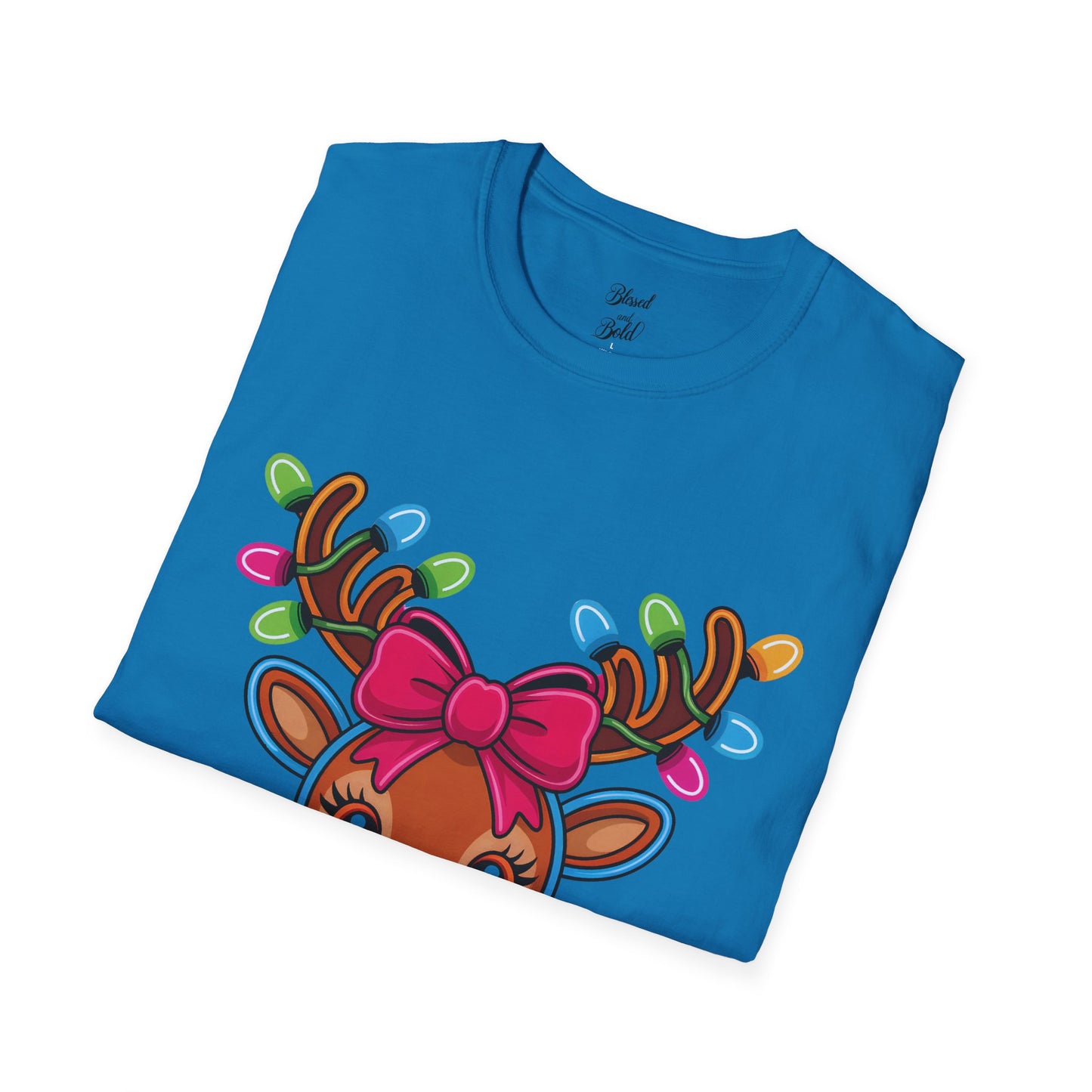 Christmas Jingle Glow Reindeer T-Shirt