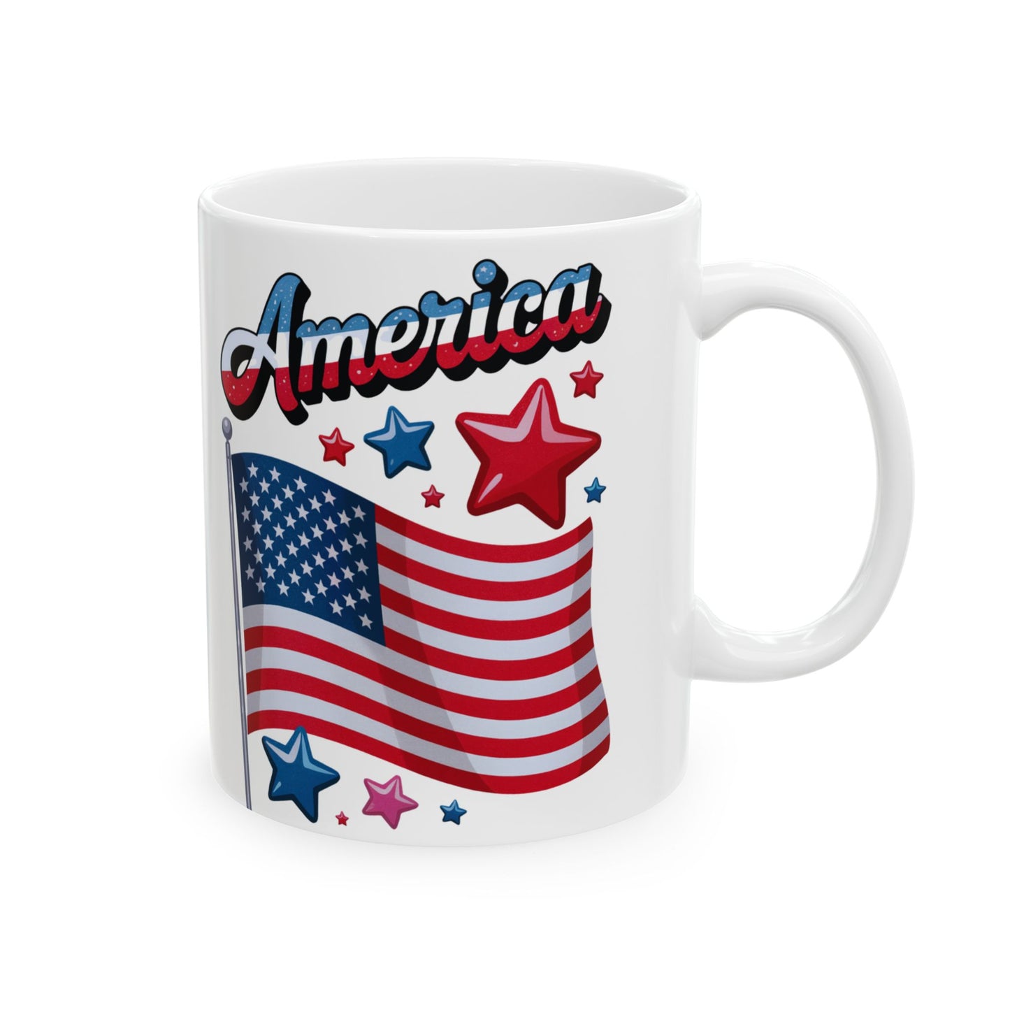 Mug America Patriotic Ceramic