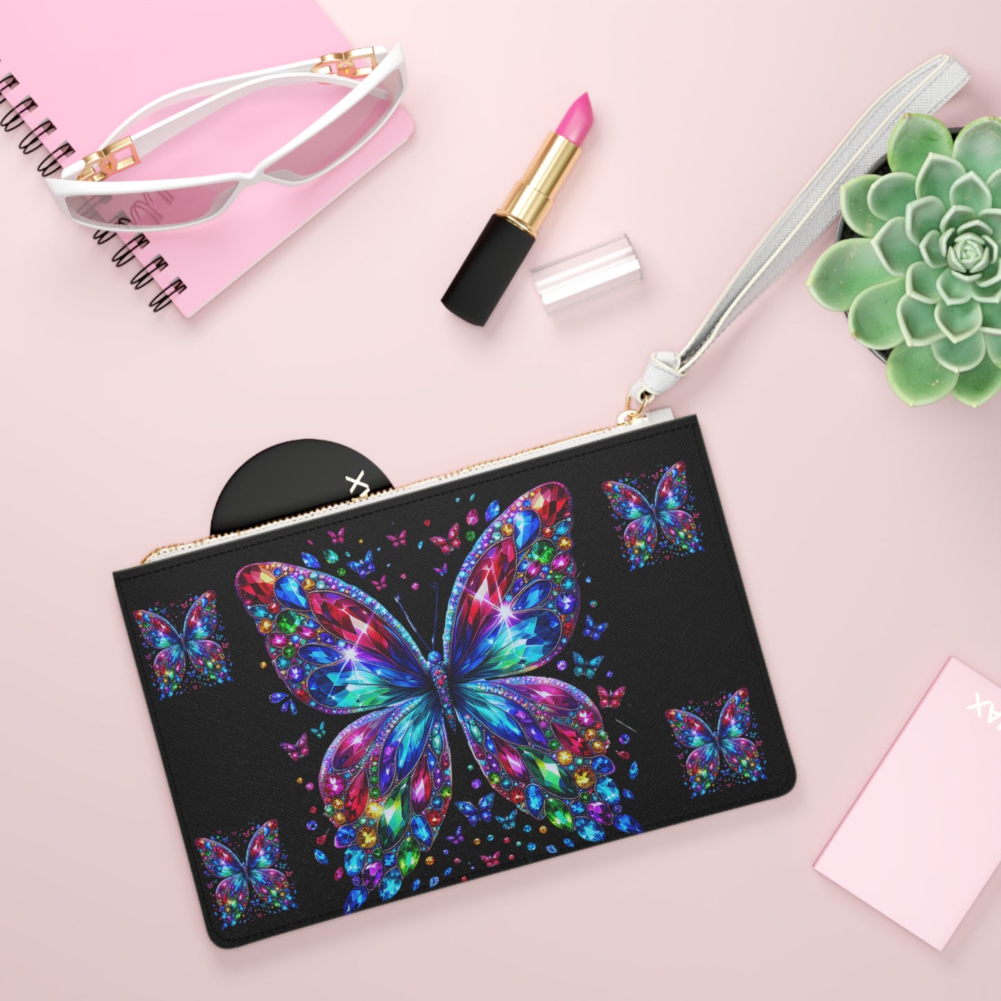 Clutch Bag - Butterfly Radiance
