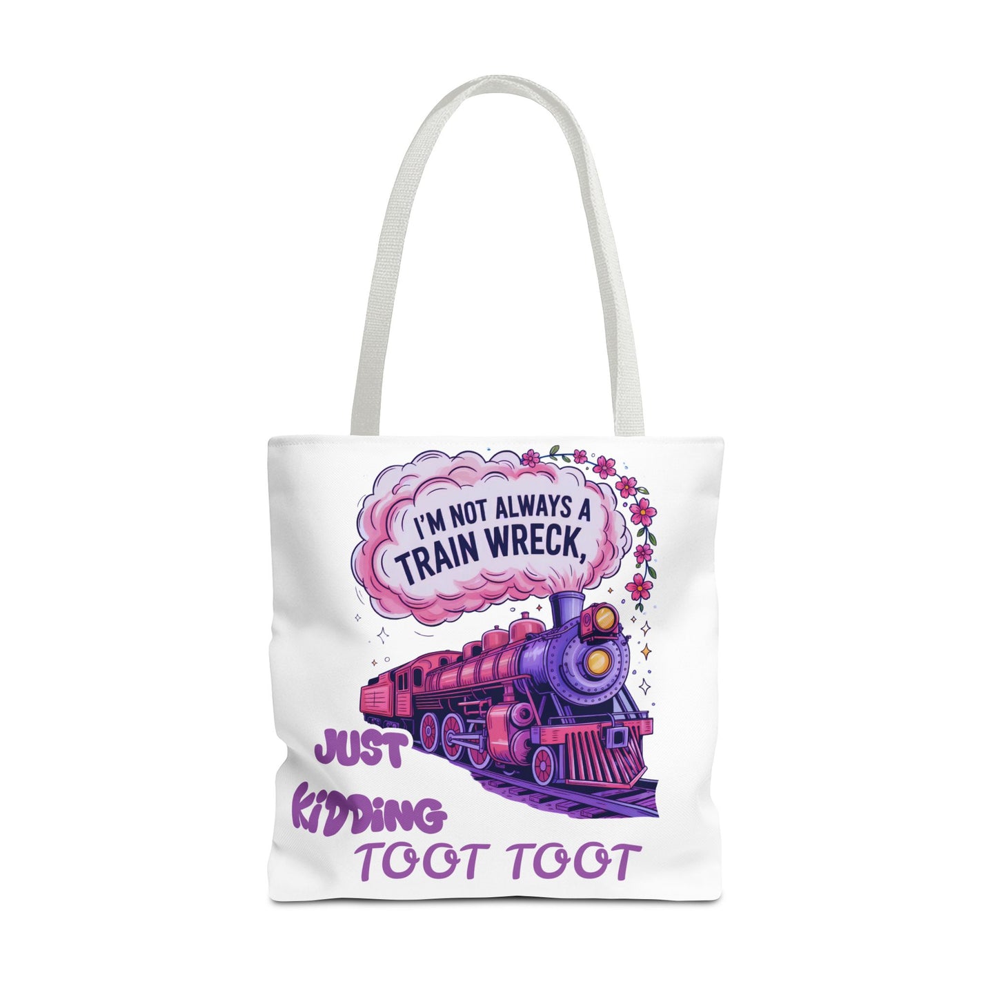 Tote Bag with TOOT TOOT Design
