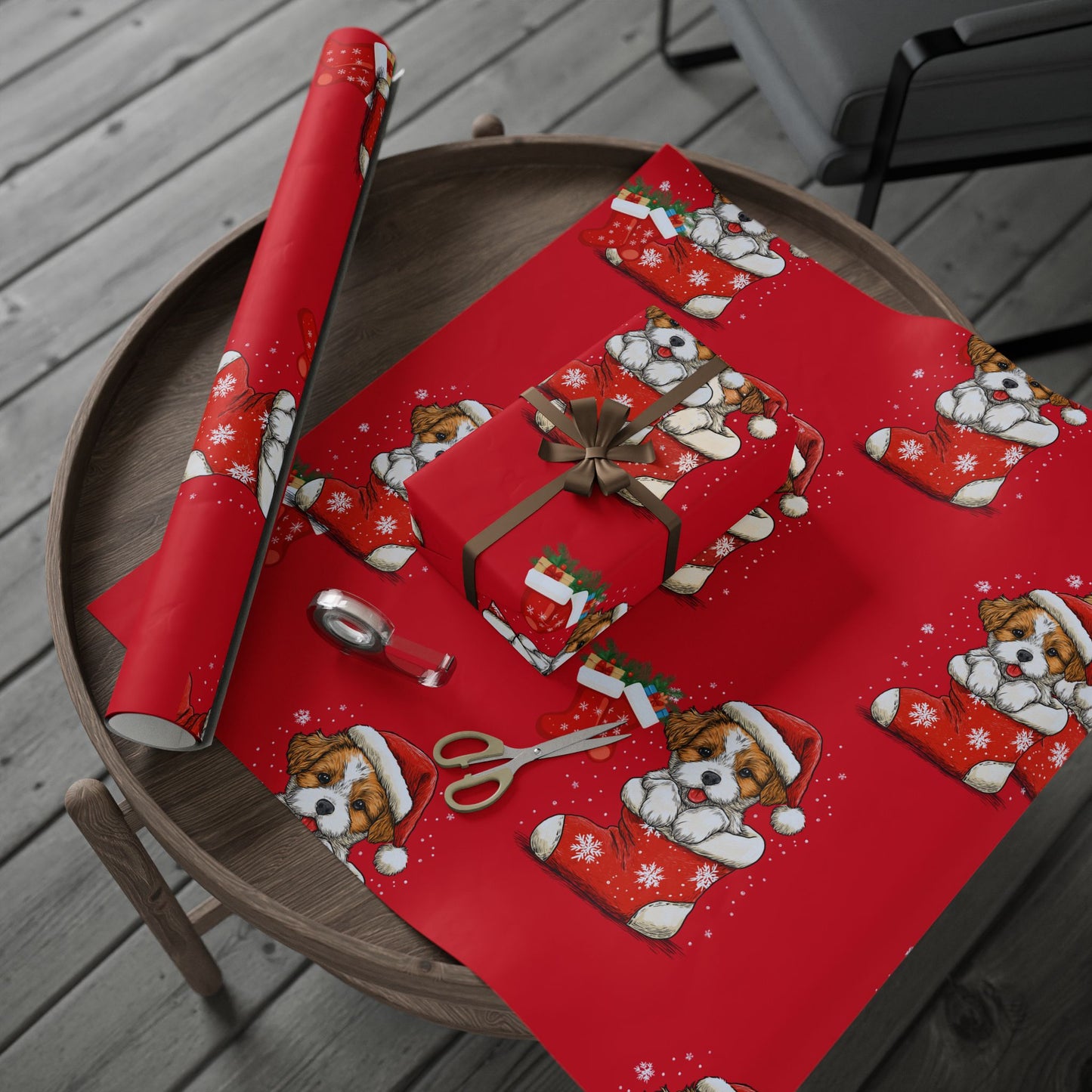 Wrapping Papers - Stocking Full of Puppy Love