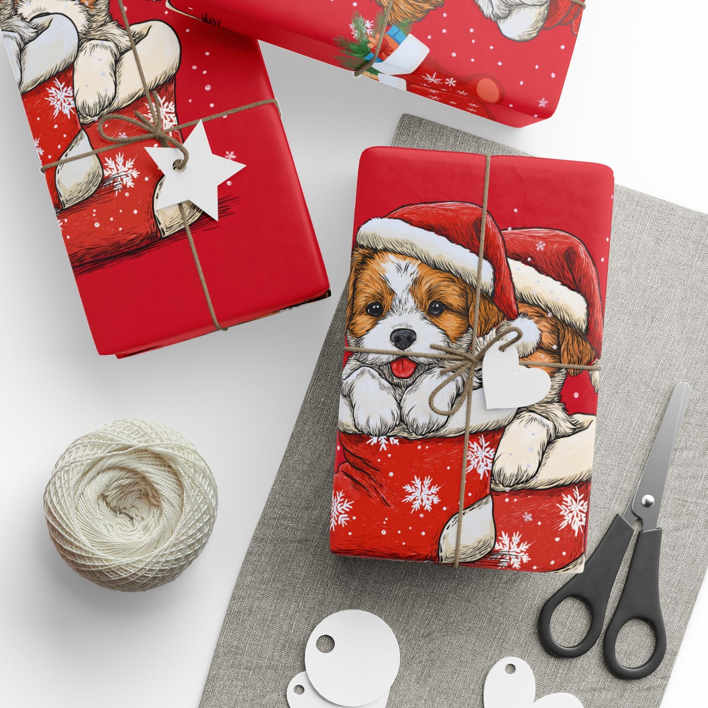 Wrapping Papers - Stocking Full of Puppy Love