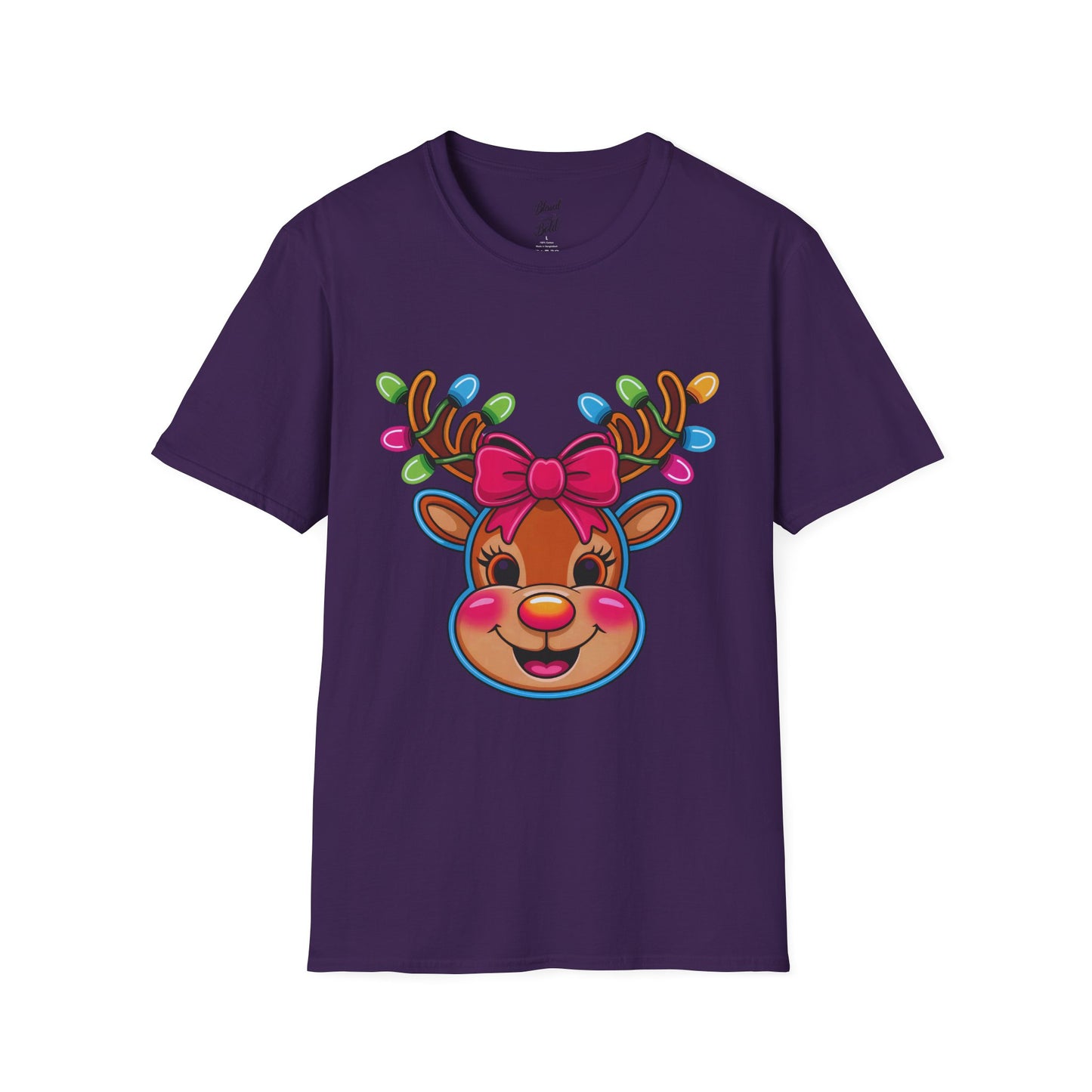 Christmas Jingle Glow Reindeer T-Shirt