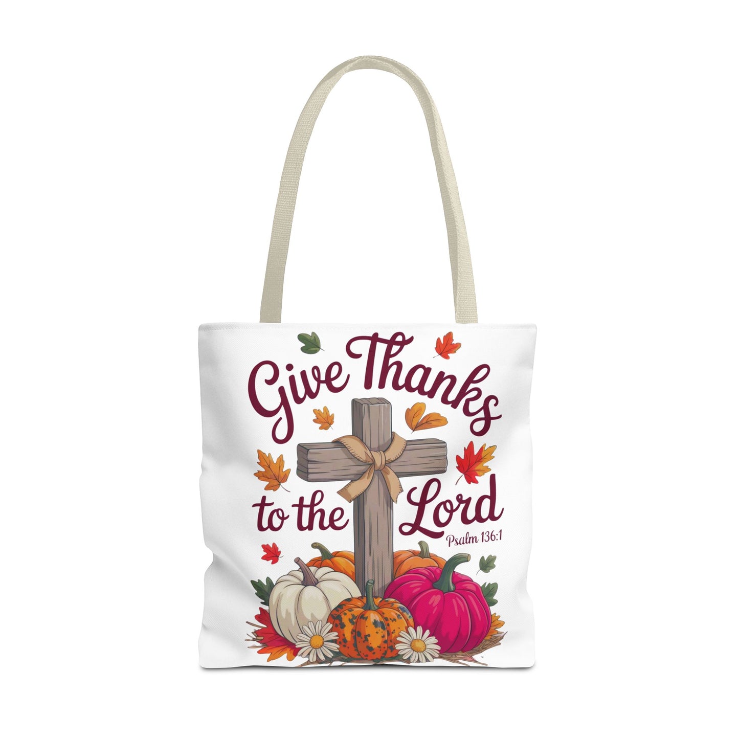 Psalm 136:1 Tote Bag