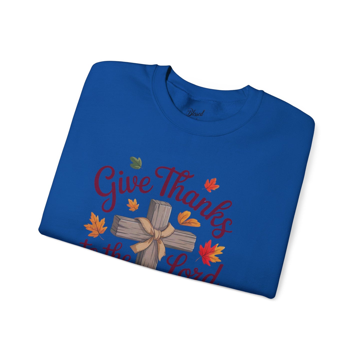 Christian Psalm 136:1 Sweatshirt