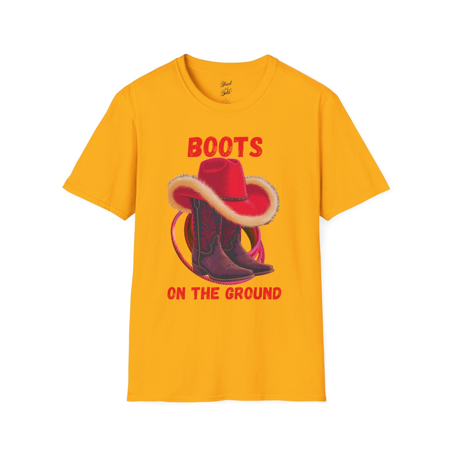 Unisex T-Shirt - BOOTS ON THE GROUND Design