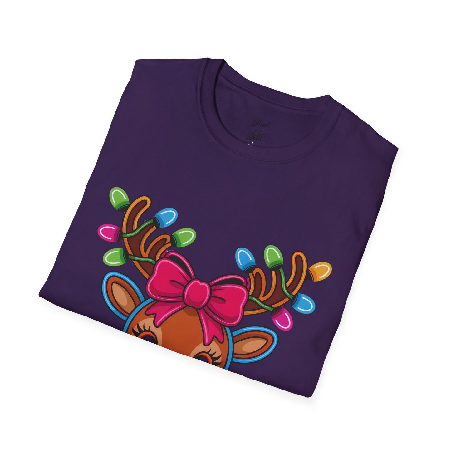 Christmas Jingle Glow Reindeer T-Shirt