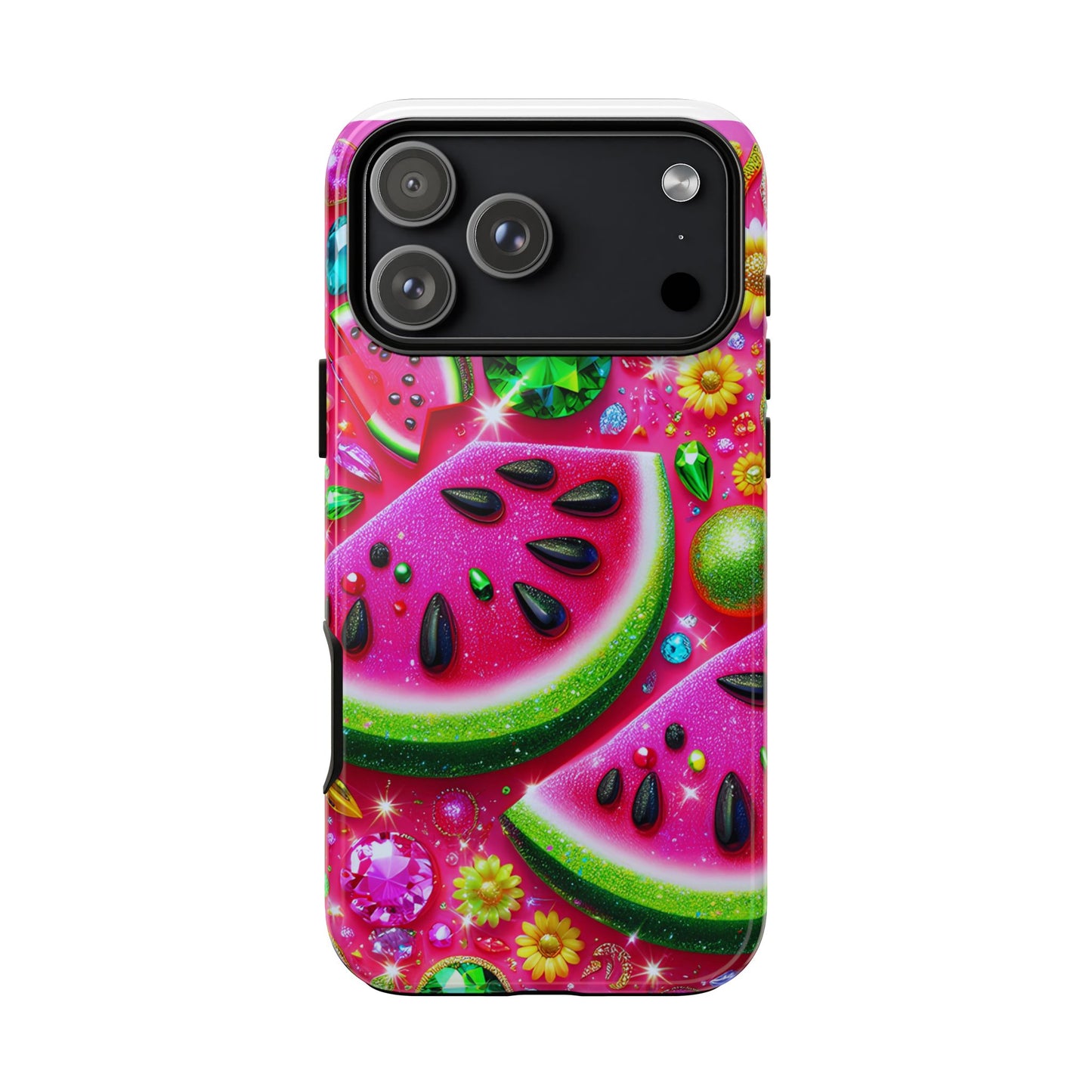 Phone Cases - Glam Melon Sparkle Tough Cases for a Stylish Look