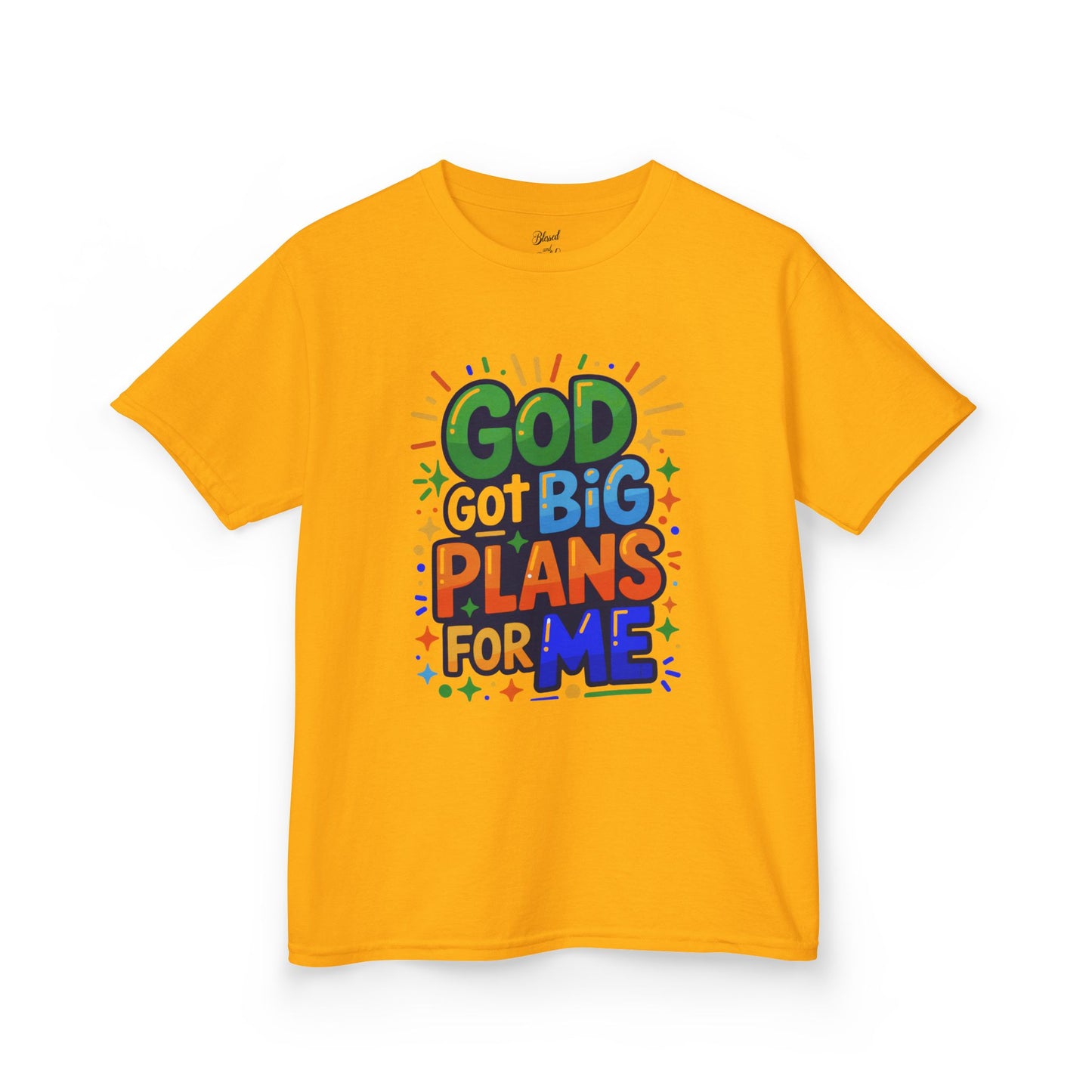 Kids Tee - 'God got big plans for me' Inspirational Christian Shirt