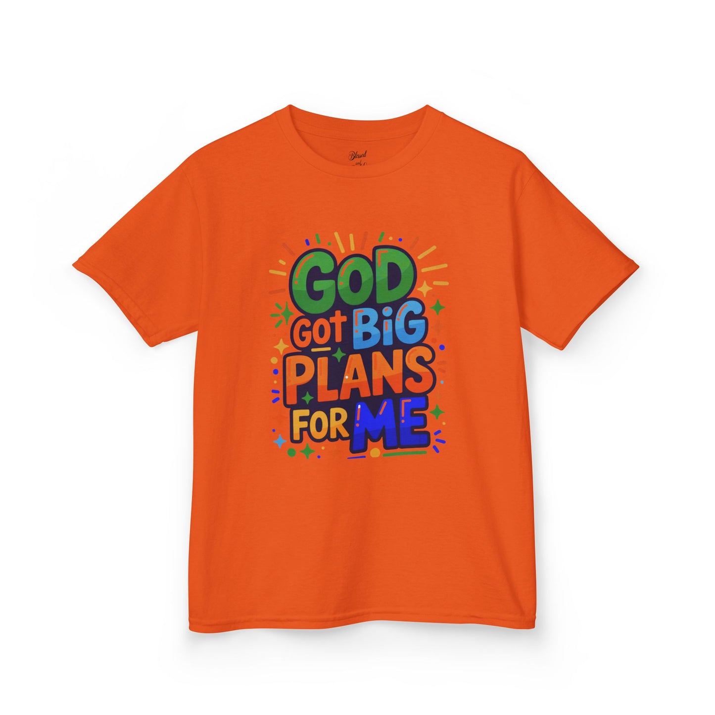 Kids Tee - 'God got big plans for me' Inspirational Christian Shirt
