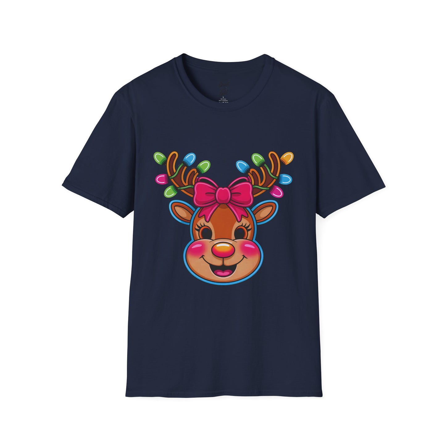 Christmas Jingle Glow Reindeer T-Shirt