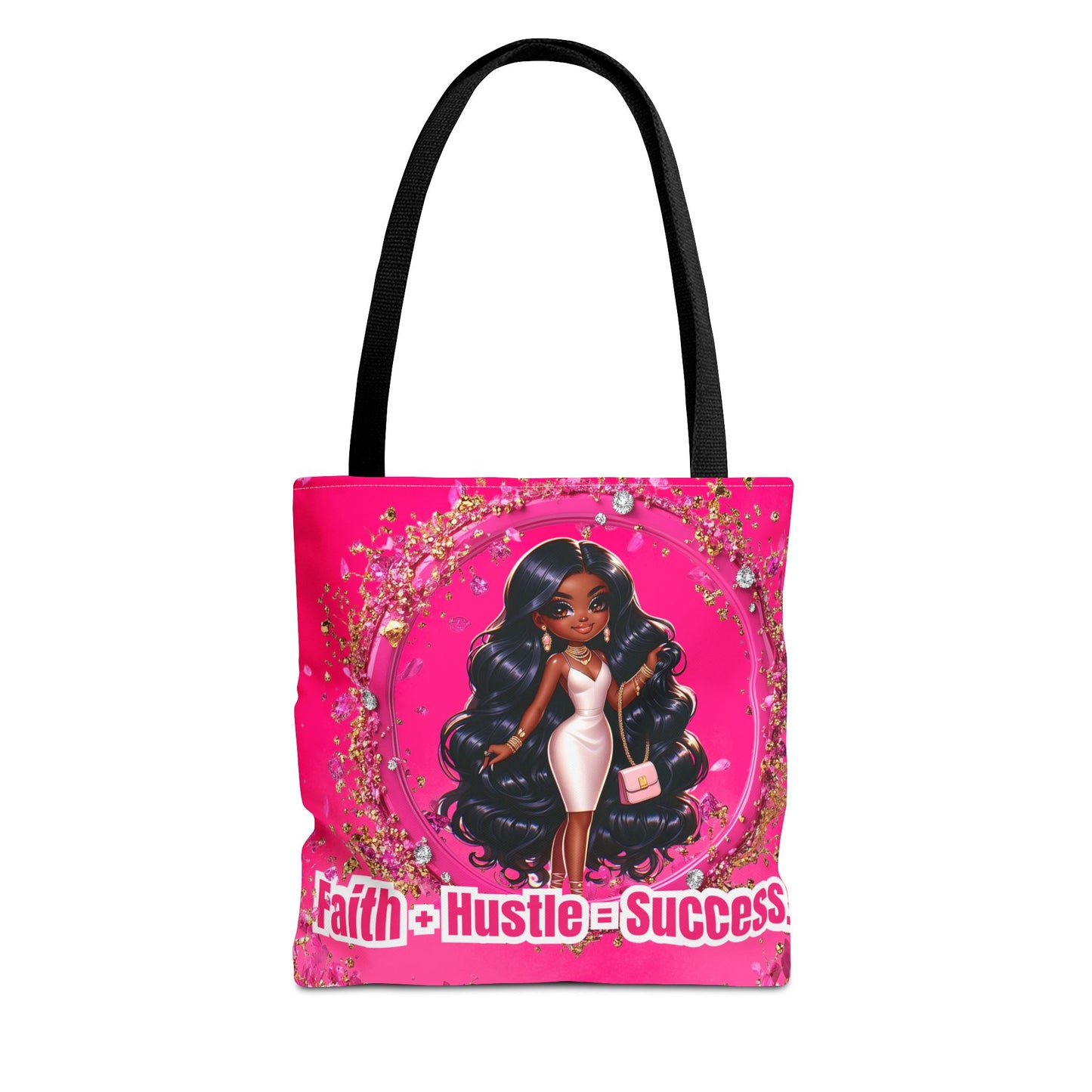 Faith Hustle Tote Bag - Inspirational Motivational Design