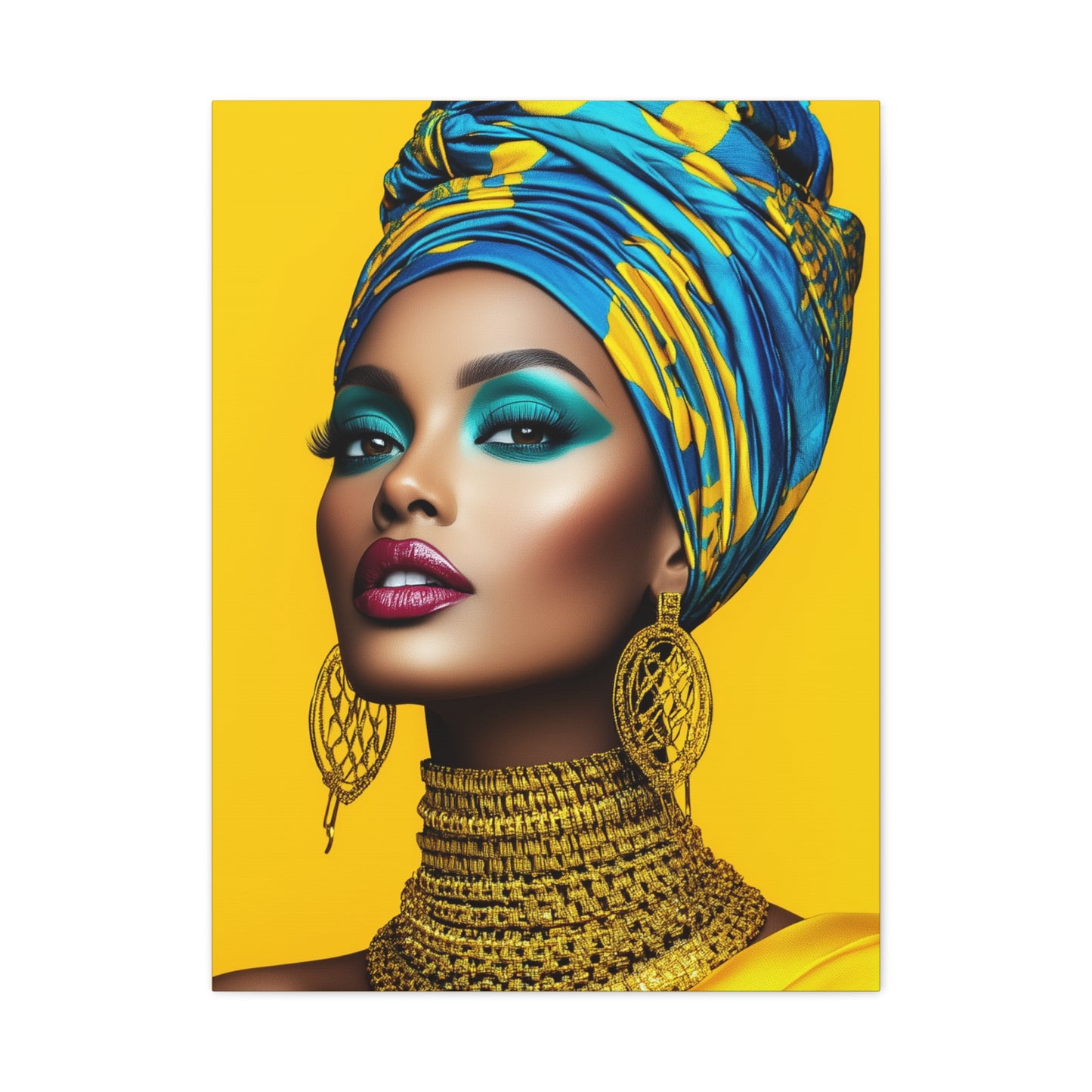 Canvas Art - The Power of African Elegance